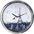 Relógio De Parede 40cm Silencioso Cromado Herweg 660057