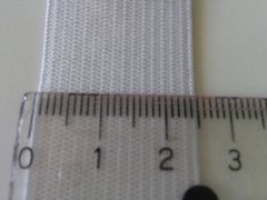 Elástico blanco 25 mm - comprar online