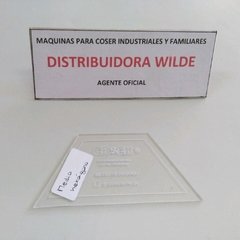 Regla patchwork medio hexágono - comprar online