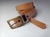 Cinto de cuero Vaqueta hebilla rectangular cobre troquelada - comprar online