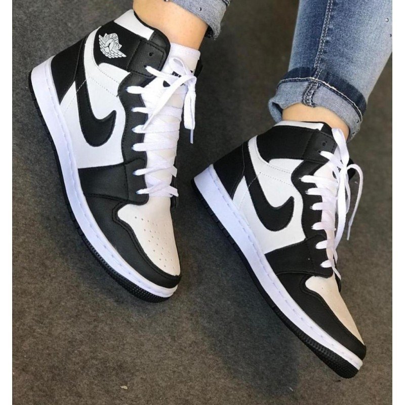 jordan 1 retro branco e preto