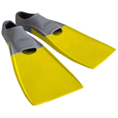 Aletas Zoggs Long Blade Rubber Fin GRY-YLW