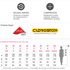 Traje de baño con pierna One Step estampado (00503AF-B317) en internet
