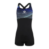 Traje de baño con pierna One Step estampado (00503AF-B224)