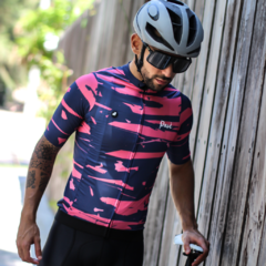 Jersey Pavé Ciclismo Stain Rosa - Ruta3Shop