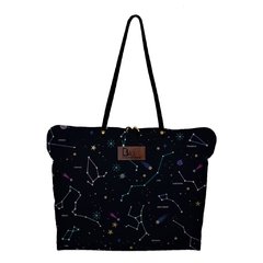 bolsa com estampa de constelações