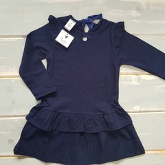 Vestido Azul Volados
