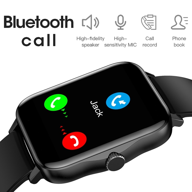 black bluetooth smart watch