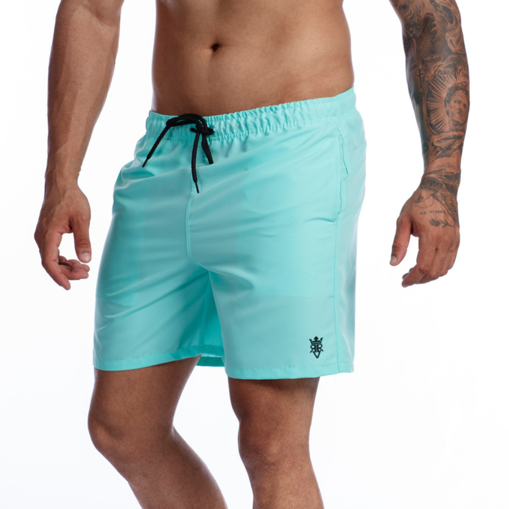 short de praia verde