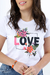 T-shirt Love Flores Cod.: 7083 Ref.: 21561 - comprar online