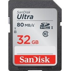 Cartão SanDisk SD 32Gb 80mb/s Ultra SDXC UHS -I