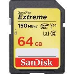 Cartão SanDisk SD 64Gb 150mb/s Extreme SDHC 4k