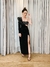 AMARANTE - Vestido Longo Preto Ombro Único - comprar online
