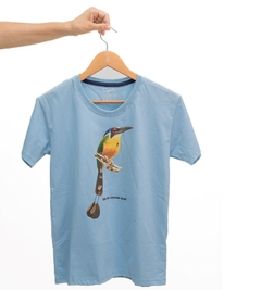 Camiseta infantil Udu - Azul-claro - 100% algodão unissex - loja online