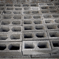 BLOCO ESTRUTURAL VAZADO 2 FUROS CONCRETO 140 390 190MM