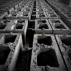 BLOCO ESTRUTURAL VAZADO 2 FUROS CONCRETO 190 390 190MM - Jws Construções