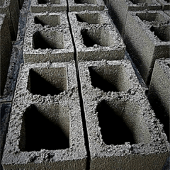 BLOCO ESTRUTURAL VAZADO 2 FUROS CONCRETO 190 390 190MM - Jws Construções