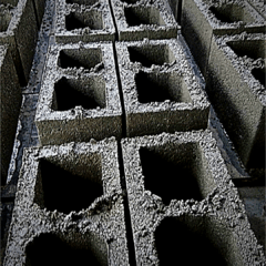 BLOCO ESTRUTURAL VAZADO 2 FUROS CONCRETO 190 390 190MM - loja online