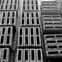 BLOCO ESTRUTURAL VAZADO 2 FUROS CONCRETO 90 390 190MM - loja online