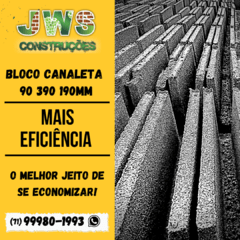 BLOCO CALHA CONCRETO 90 390 190MM