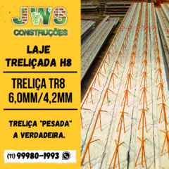 LAJE TRELIÇADA H8 - METRO LINEAR - APENAS LONGARINA