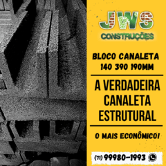BLOCO CALHA CONCRETO 140 390 190MM