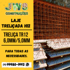 LAJE TRELIÇADA H12 C/ BLOCO DE EPS - M² ISOPOR