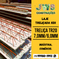 LAJE TRELIÇADA H20 - METRO LINEAR - APENAS LONGARINA
