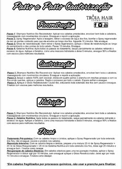 Kit Cauterização em 4 passos - Força e Vitalidade - Troia Hair - Troia Hair Cosmetics