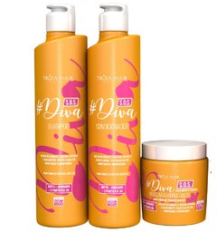 Kit S.O.S Diva Manutenção Cabelo 500ml - Troia Hair