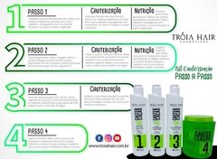 Hair Treatment - Cauterization Kit Tróia Hair Cosmetics - 4 steps - Troia Hair Cosmetics