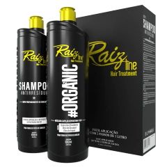 Alisado Progresivo Kit Organic Raiz Line - Tratamiento para Alisar el Cabello sin Formaldehído