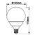 Lampara Bocha grande LED 12W - comprar online