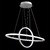 Colgante Led ovalo y circulo