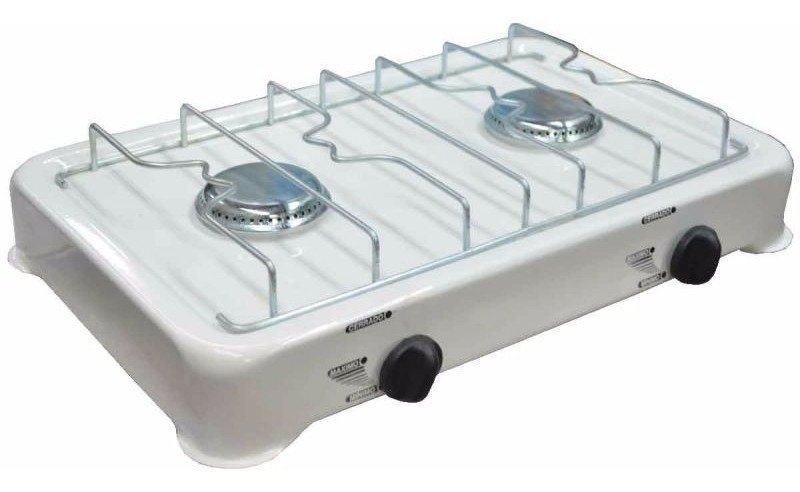 Anafe Gas 2 Hornallas Brogas Gas Natural Epoxi Doble 2204