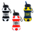 BOTFTY004 - BOTELLA SILICONA PLEGABLE FOOTY
