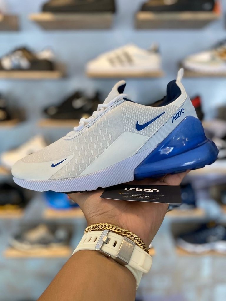 air max 270 branco azul