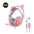 FONE GAMER HEADSET GATO PARA PC+XBOX ONE+PS4+ANDROID KNUP KP-GA04 - loja online
