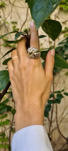 Anillo Bombe "Flor Mariposa" - comprar online