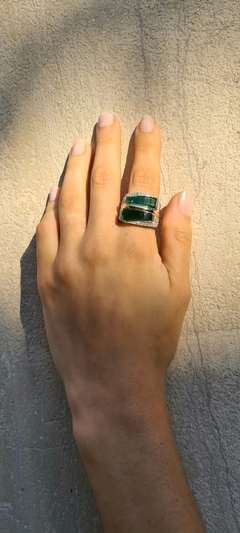 Anillo "Baguette Facetado" - comprar online