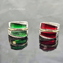 Anillo "Baguette Facetado"