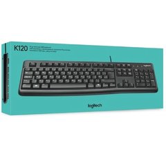 TECLADO LOGITECH K120 USB CON CABLE - comprar online