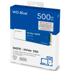 DISCO SOLIDO SSD WD 500GB NVME M.2 2280 BLUE