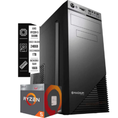 PC AMD RYZEN 5 5600G RADEON - RAM 16GB - SSD 240GB - HDD 1TB
