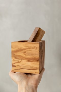Mortero de Madera de Olivo - tienda online