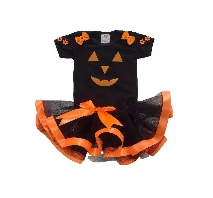 Fantasia Halloween Abóbora  Roupa Infantil para Bebê Usado