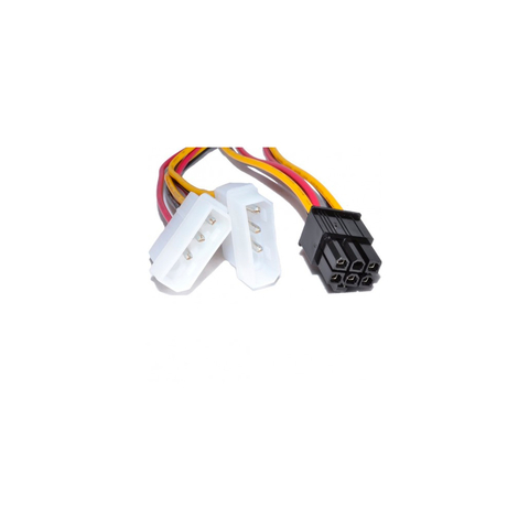 Cable Adaptador 2 Molex a 1 PCI 6 Pines