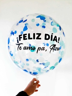 BUBBLE PERSONALIZADA FELIZ DIA CON AIRE