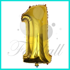 Globo forma de numero 100cm. SIN INFLAR. - comprar online