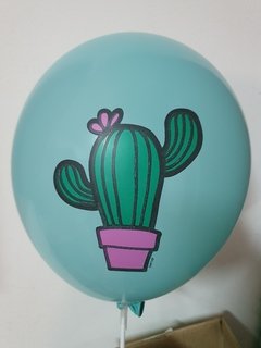 1 globo con impresion Cactus - Festiball - Tienda de globos